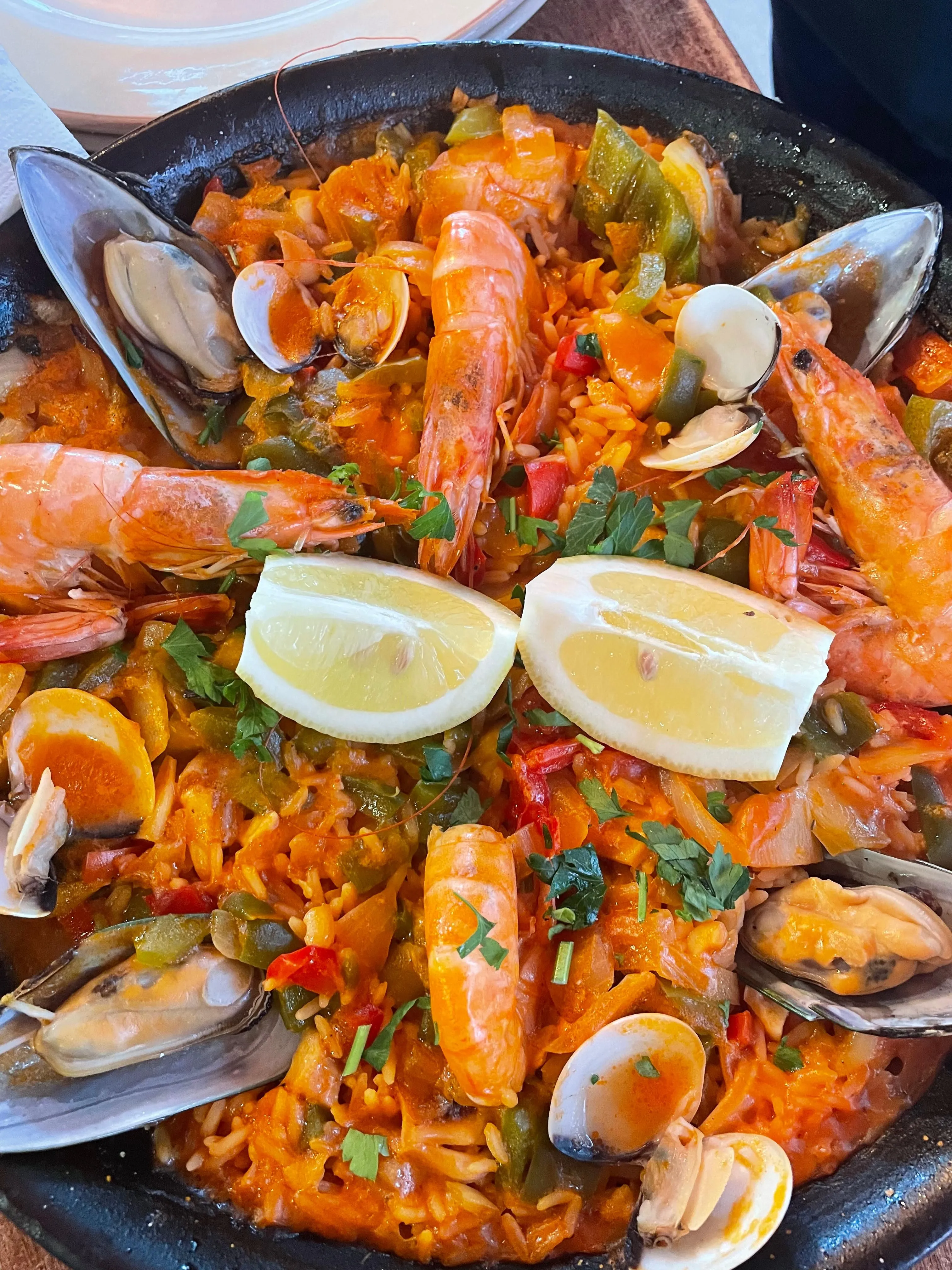 Spanish paella tapas