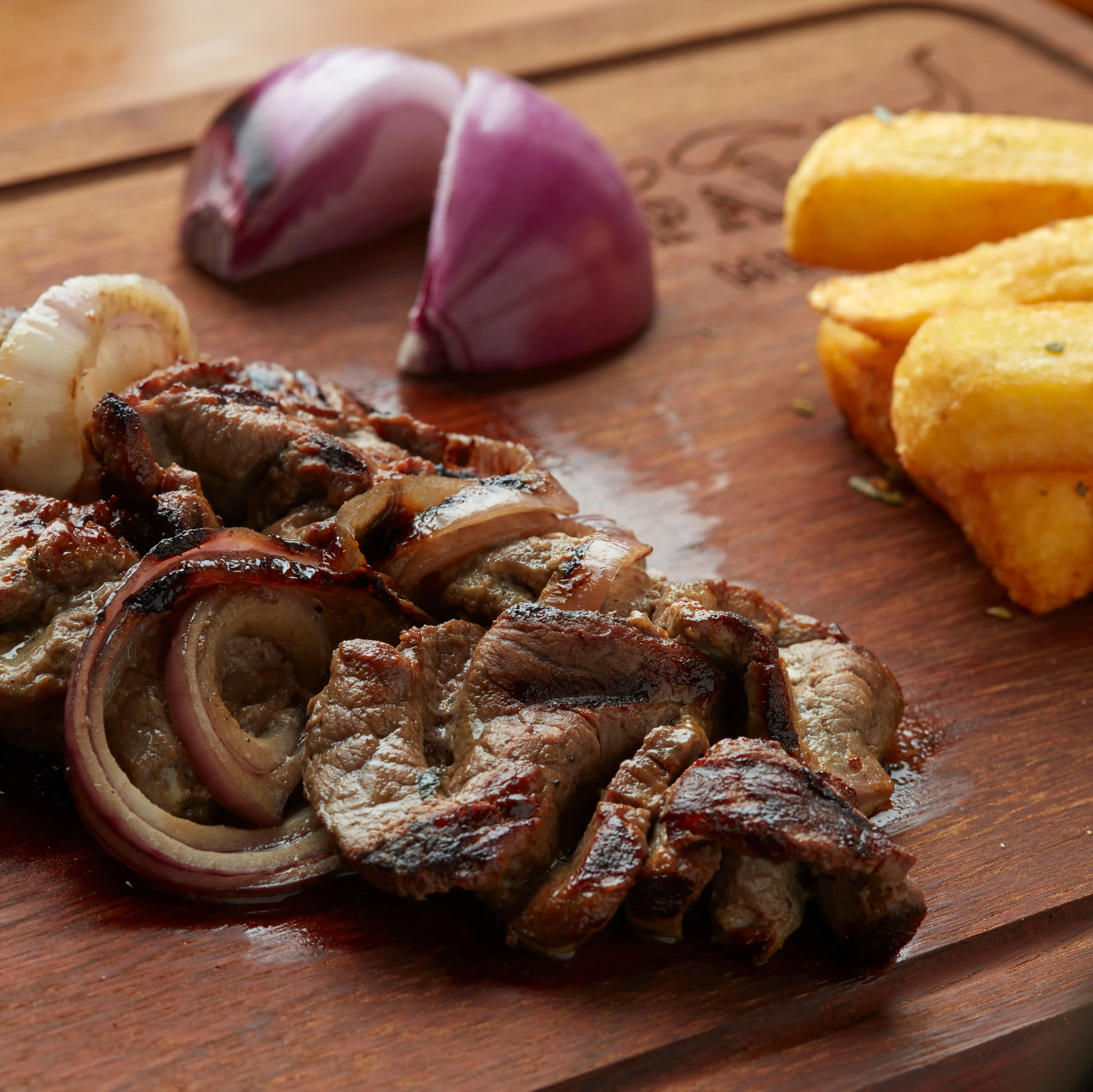 Mtsvadi grilled skewers