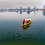 Photo shared by Abhishek Abhishek in their review: a small boat on a calm, misty lake