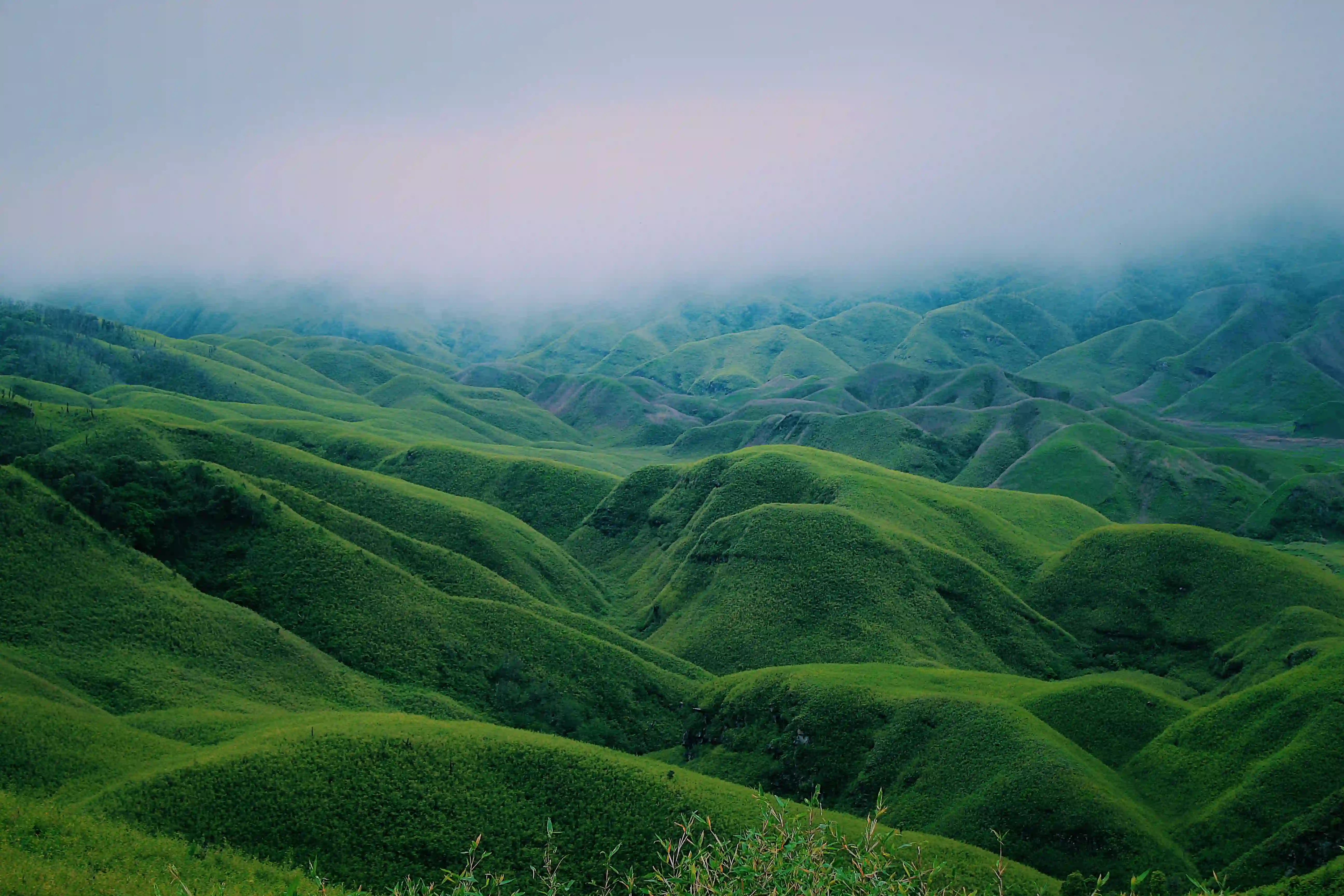 North East India hills and landscapes